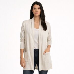 Sioni Cream Cardigan XL Cozy Minimalist Soft Classic Layering Style